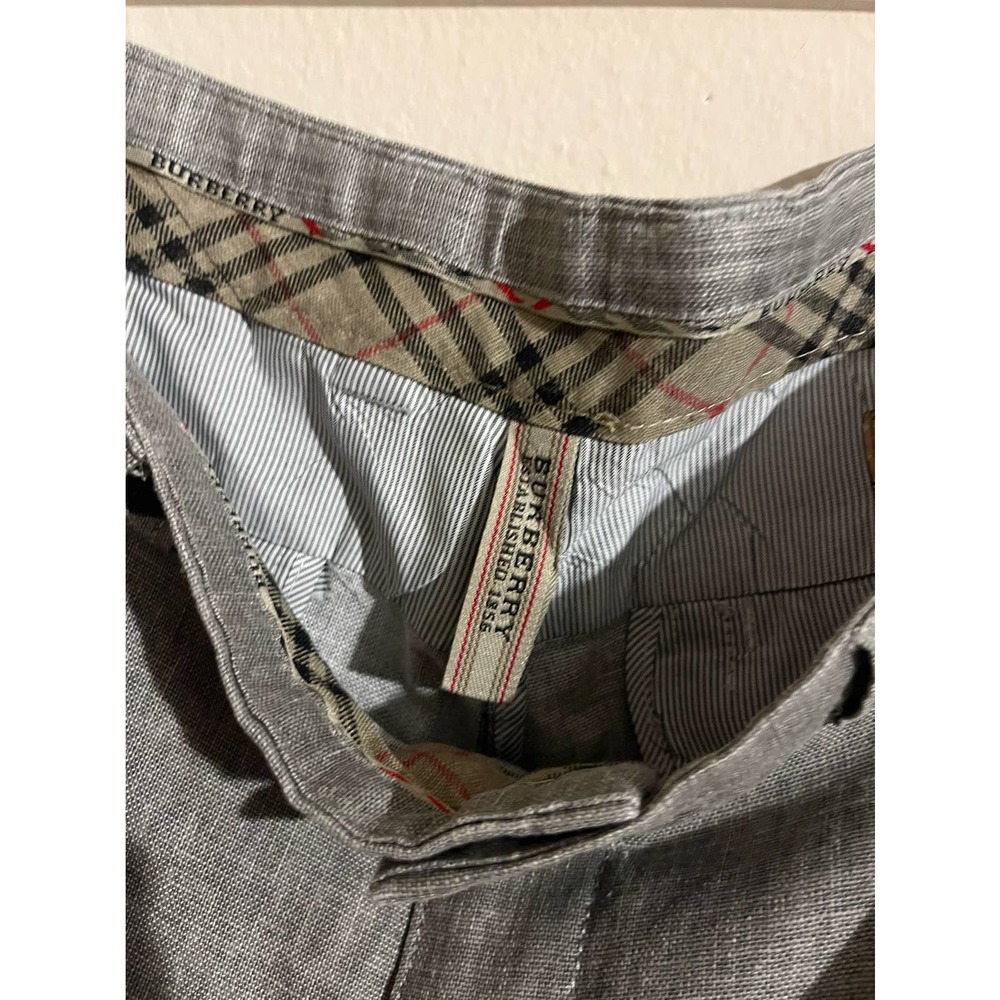 Iconic Burberry flat front trouser pants Sz 34! Mint Condition - Picture 7 of 7